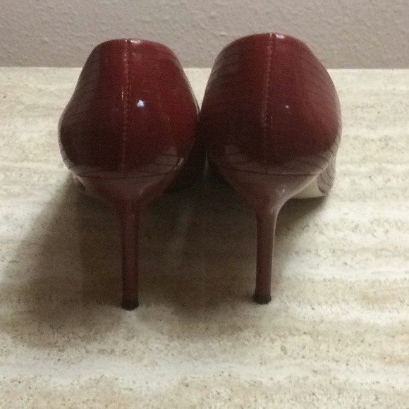 Red striped 3” heels - Picture 3 of 5